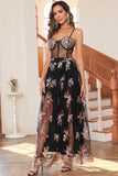 Dark Green Sparkly Long Ball Dress with Sequins