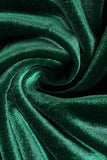Dark Green V-Neck Long Sleeves Holiday Party Dress with Pleated