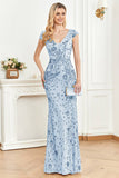 Golden Sheath V- Neck Formal Evening Dress with Beading