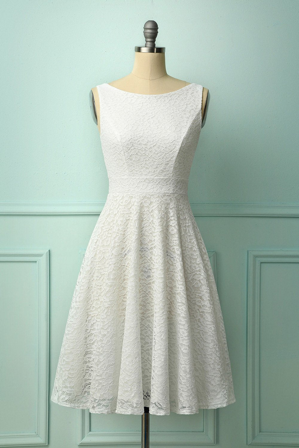 Lace White Dress