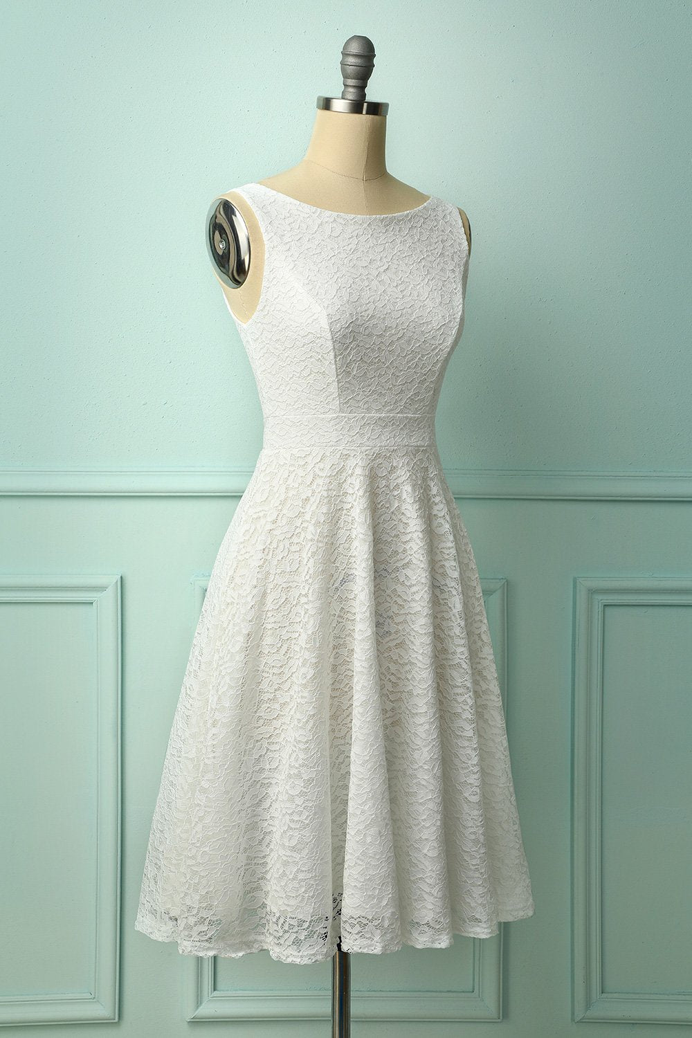 Lace White Dress