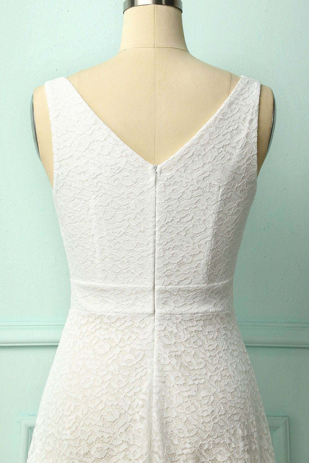 Lace White Dress