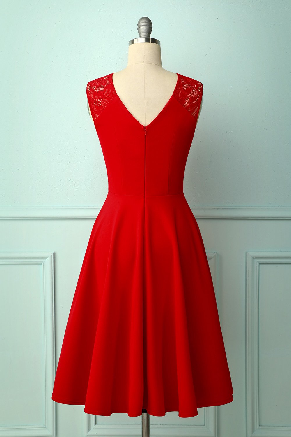 Vintage Red Swing Dress