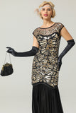 Black Mermaid Flapper Dress