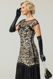 Black Mermaid Flapper Dress