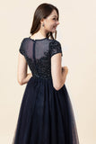 Sparkly Grey Beaded Long Ball Dress