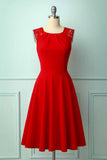 Vintage Red Swing Dress