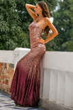 Sequins Halter Ball Dress