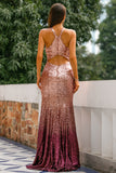 Sequins Halter Ball Dress