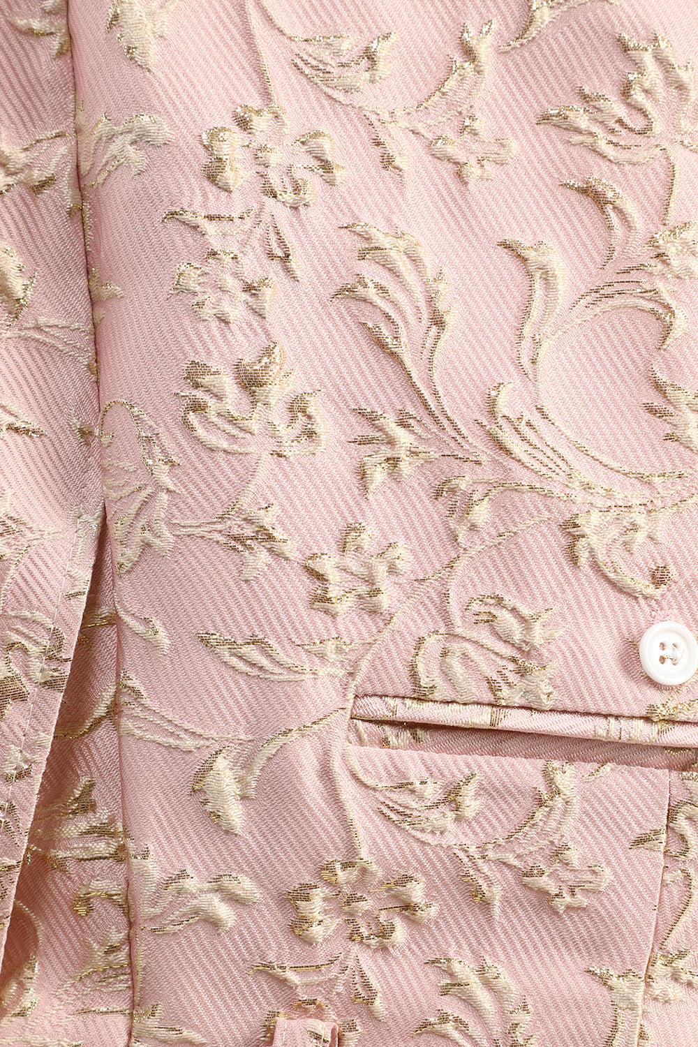 Light Pink Shawl Lapel Jacquard Men's Prom Suits