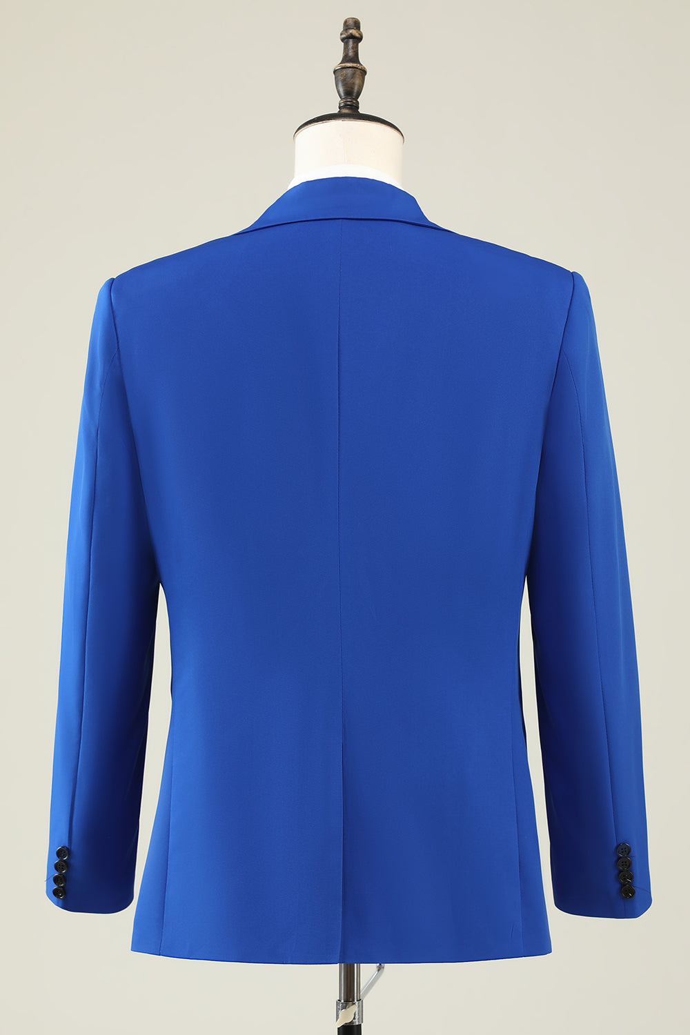 Slim Fit Peak Lapel One Button Blue Men's Prom Suits