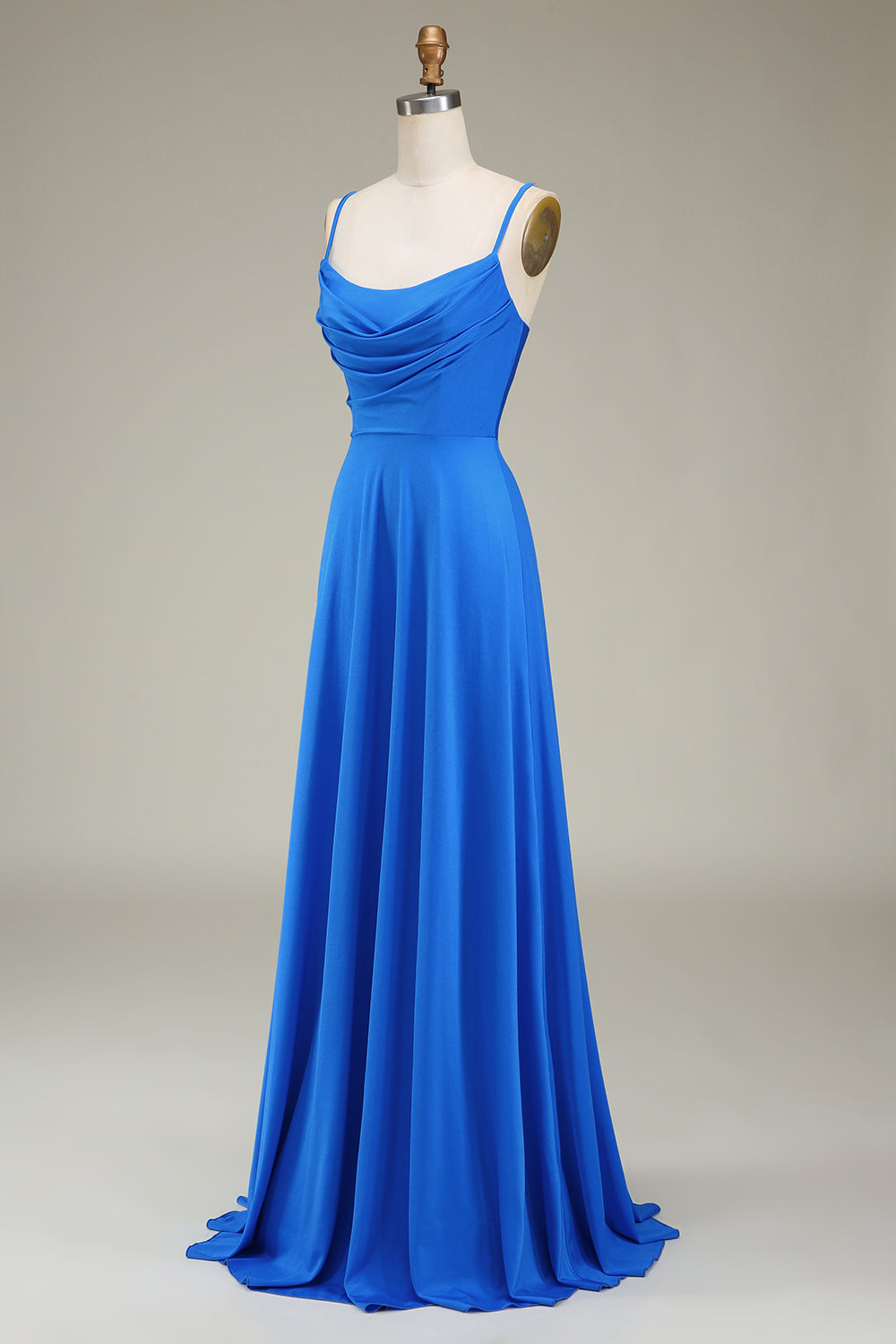 Hot Pink Spaghetti Straps A-Line Ball Dress with Pleated