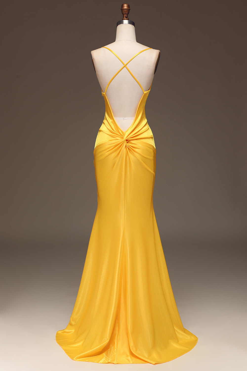 Simple Royal Blue Satin Mermaid Long Ball Dress