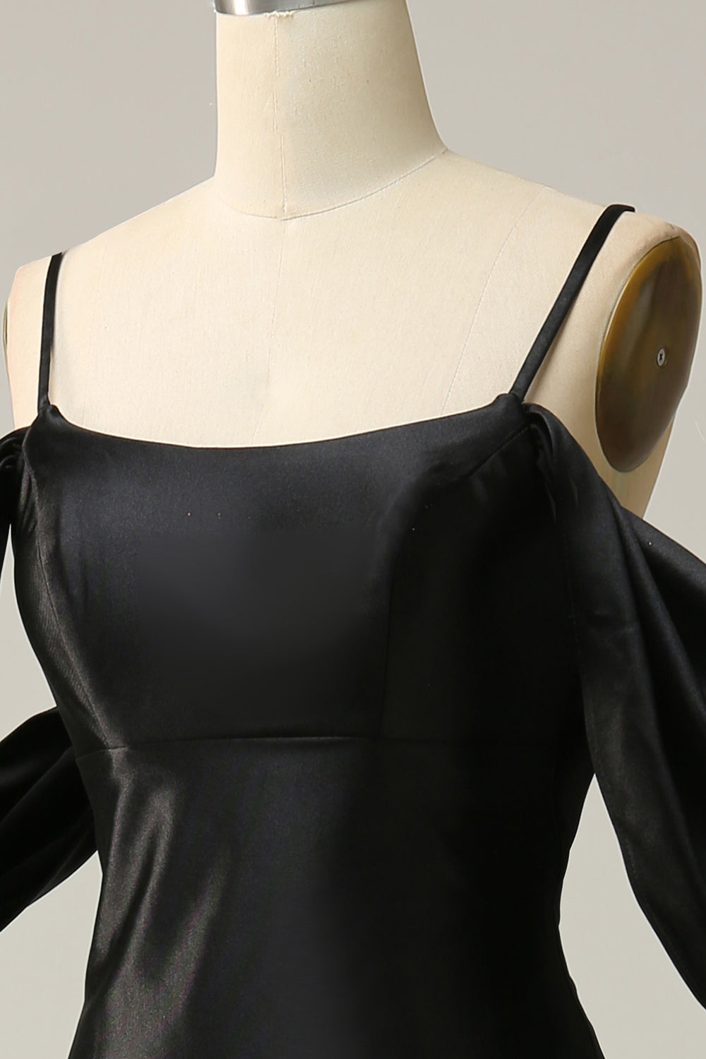 Mermaid Off the Shoulder Black Open Back Long Ball Dress
