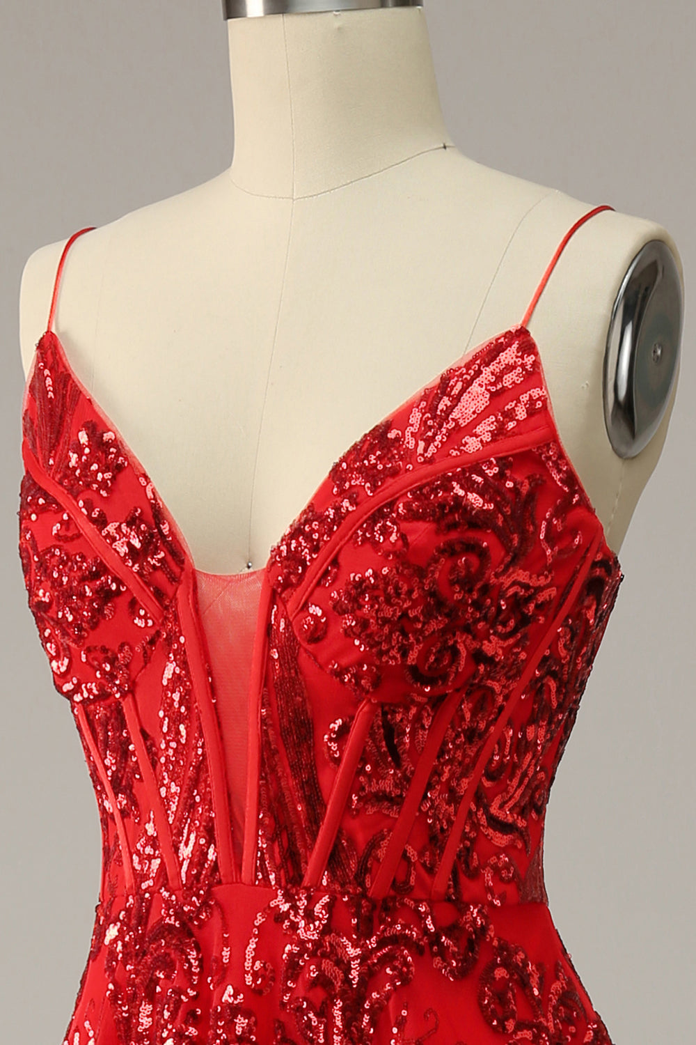 A Line Spaghetti Straps Burgundy Plus Size Ball Dress with Criss Cross Back