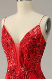 A Line Spaghetti Straps Burgundy Plus Size Ball Dress with Criss Cross Back