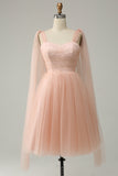 A Line Blush Sweetheart Midi Ball Dress