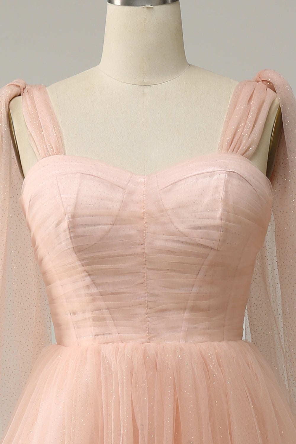 A Line Blush Sweetheart Midi Ball Dress