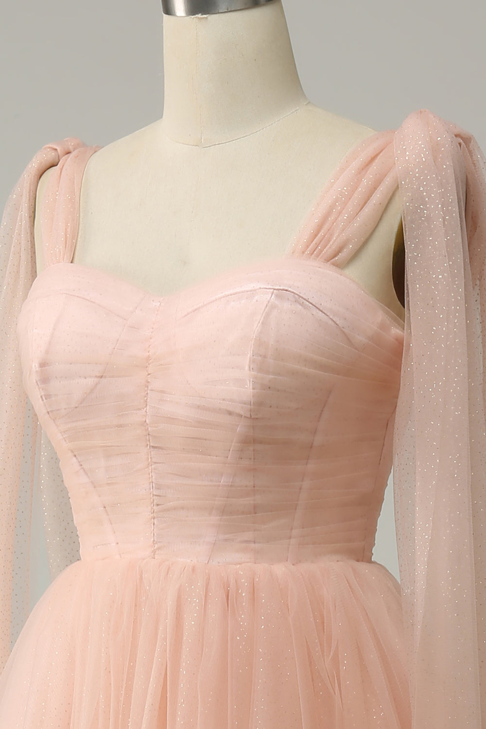 A Line Blush Sweetheart Midi Ball Dress