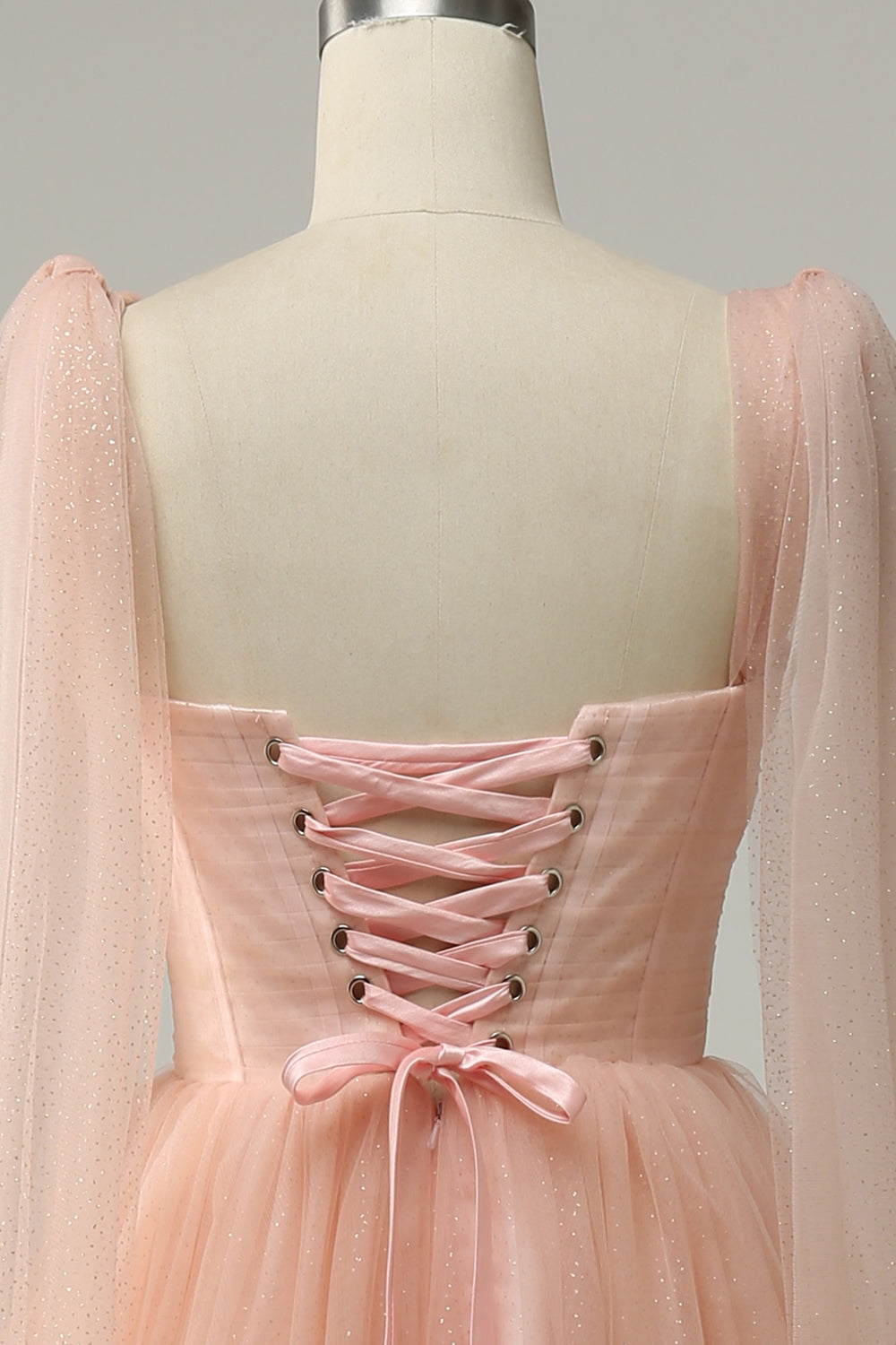 A Line Blush Sweetheart Midi Ball Dress