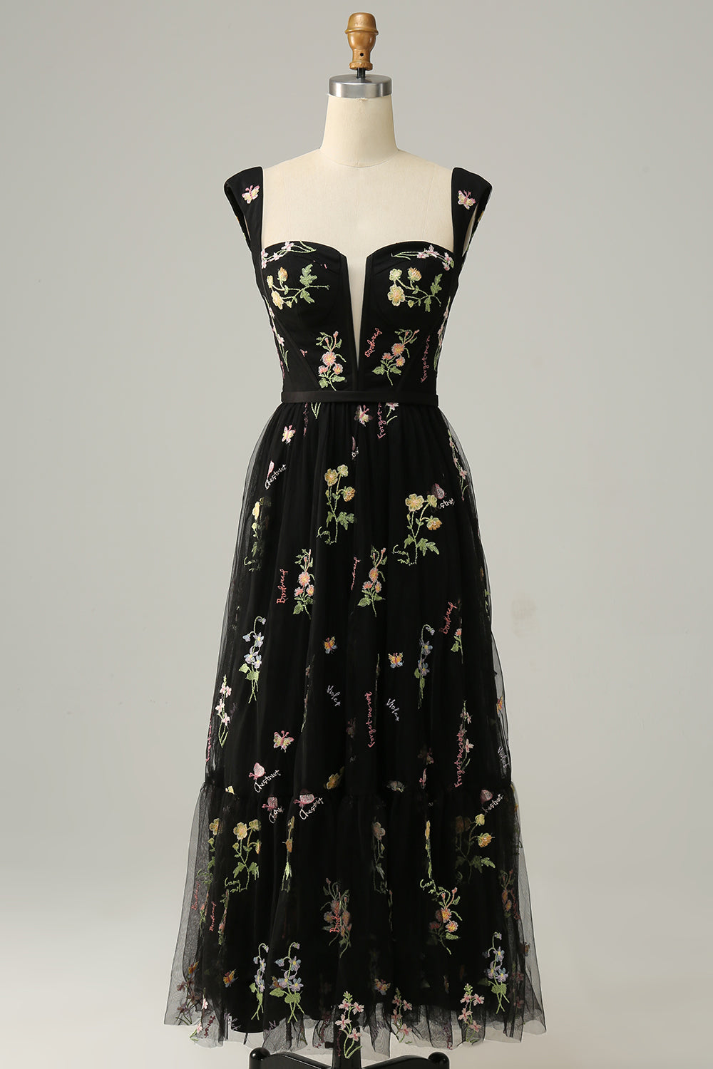 Princess A Line Sweetheart Light Purple Long Ball Dress with Embroidery