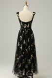 Princess A Line Sweetheart Light Purple Long Ball Dress with Embroidery