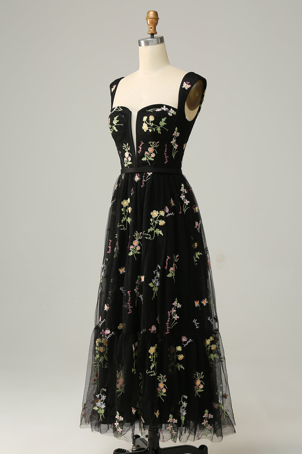 Princess A Line Sweetheart Light Purple Long Ball Dress with Embroidery