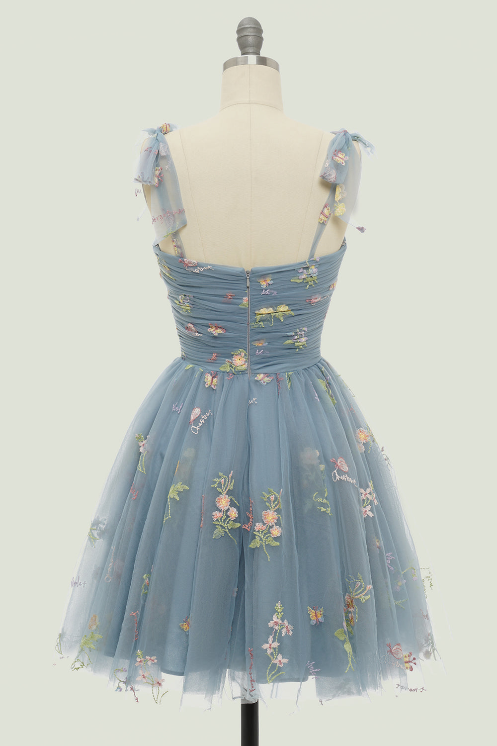 Sweetheart Champagne Short Ball Dress with Embroidery