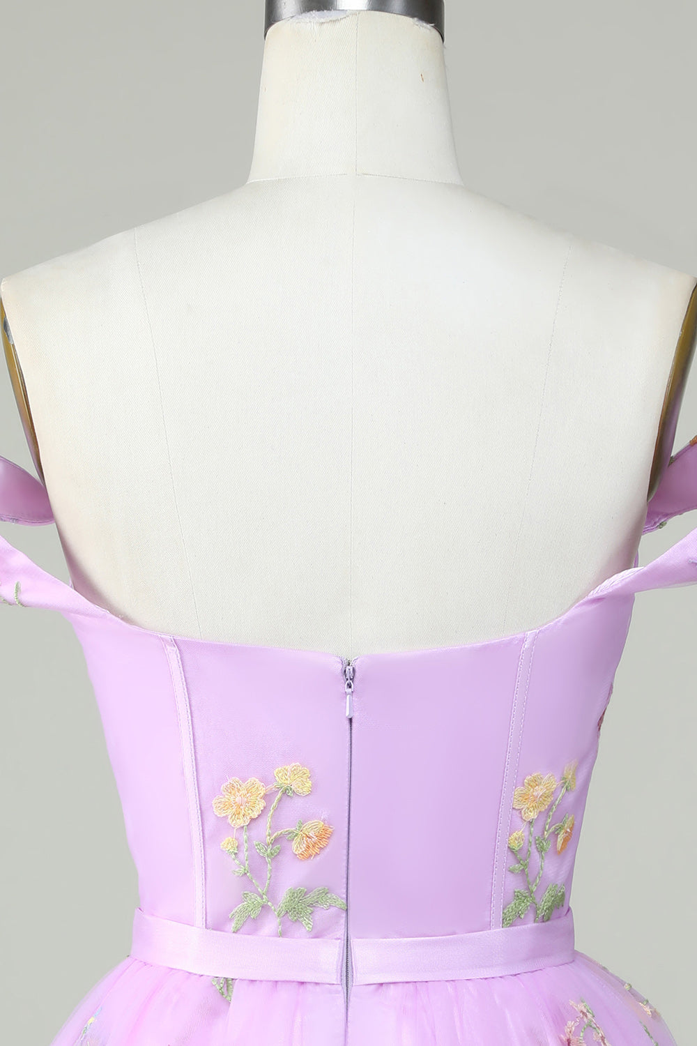 Cute A Line Sweetheart Purple Short Cocktail Dress with Embroidery