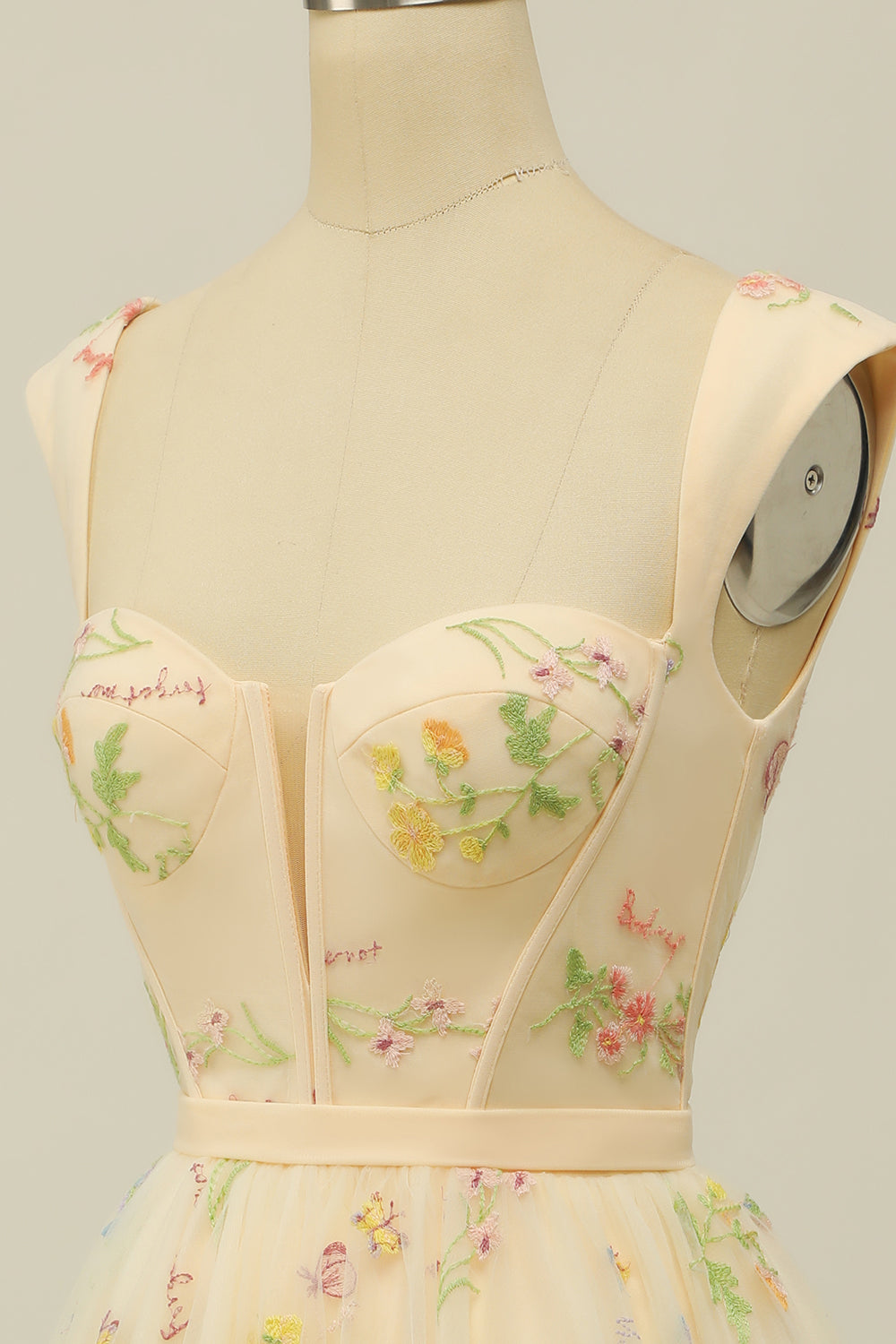 Cute A Line Sweetheart Champagne Short Cocktail Party Dress