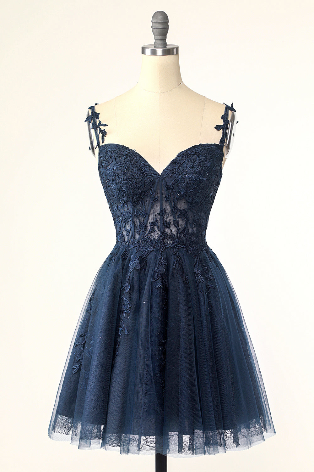 Cute A Line Spaghetti Straps Pink Short Cocktail Dress with Appliques