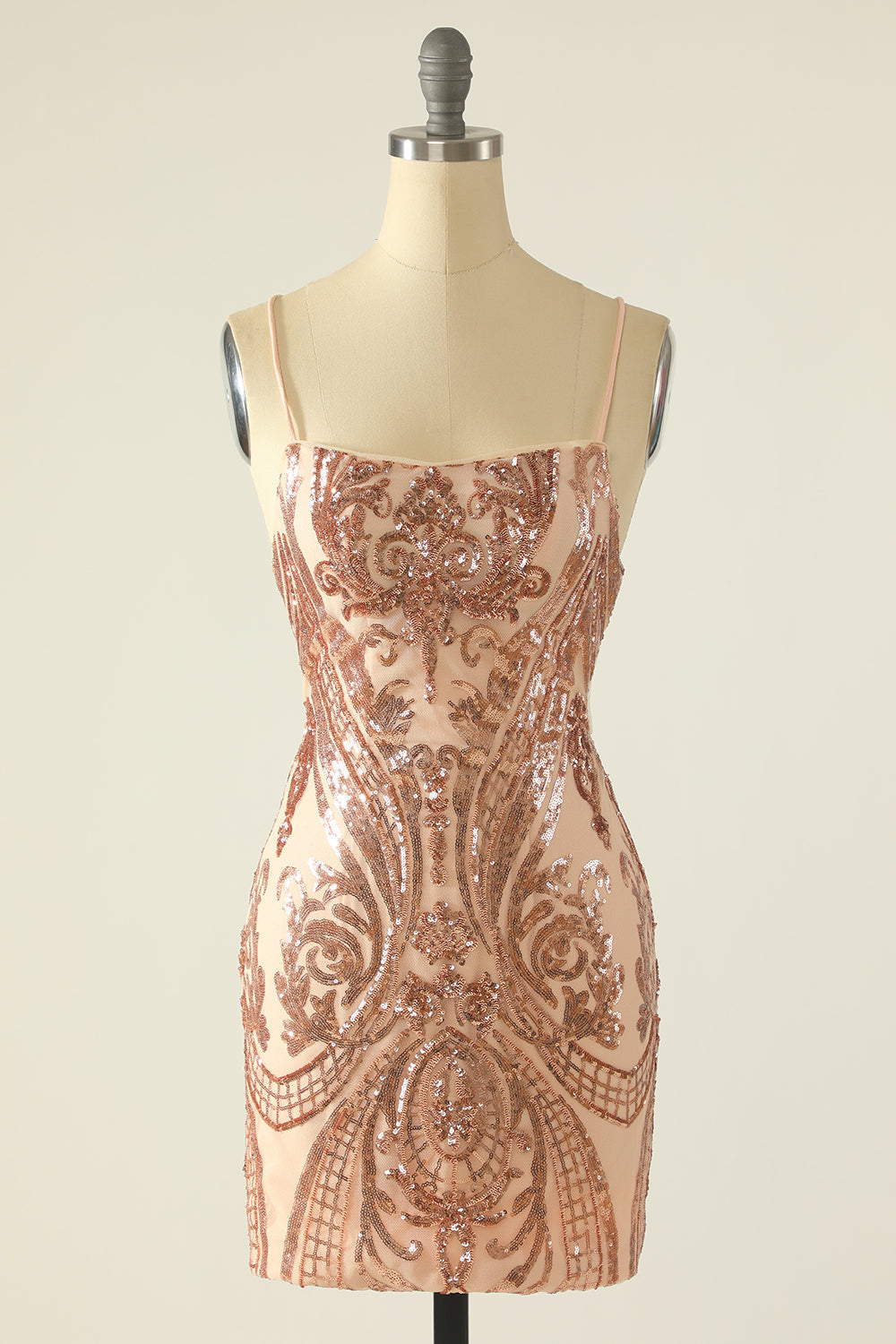 Navy Sequin Bodycon Cocktail Dress