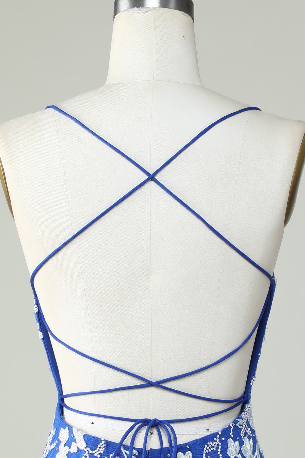 Dark Green Spaghetti Straps Bodycon Cocktail Dress With Appliques