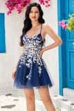 Stylish A Line Dusty Sage Spaghetti Straps Cocktail Dress With Criss Cross Back