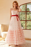 Princess A Line Sweetheart Long Ball Dress with Bowknot