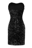 Royal Blue Sweetheart Sequins Tight Cocktail Dress