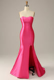 Fuchsia Sweetheart Mermaid Ball Dress