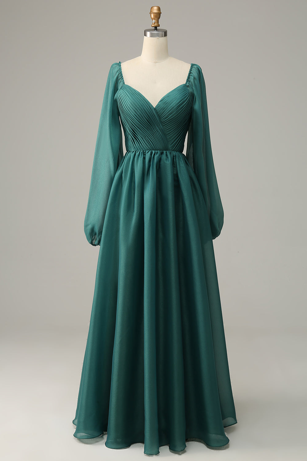 Off Shoulder Long Sleeves Ball Dress with Ruffles