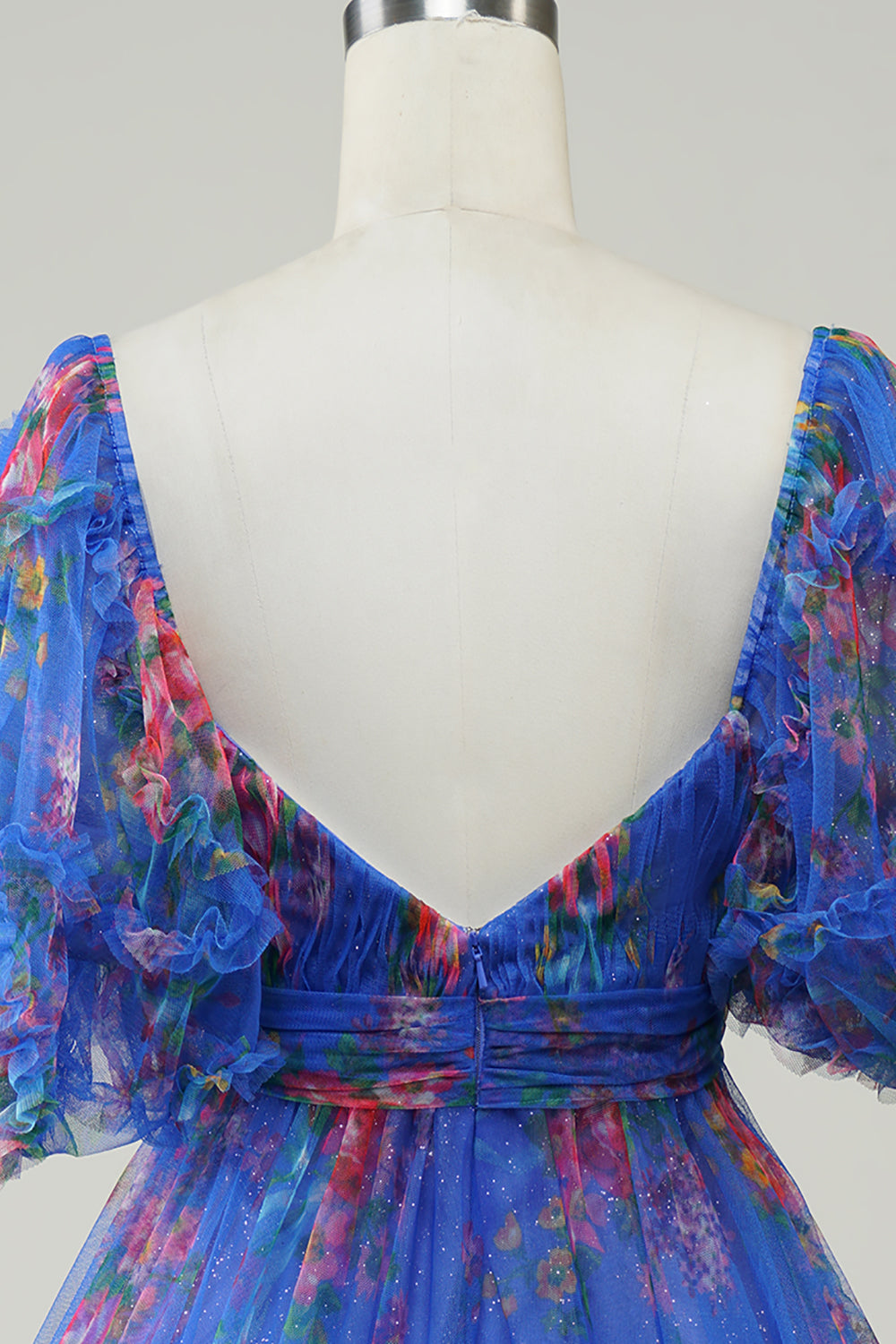 Hot Pink Printed Cute Homecoming Dress with Bow