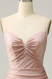 Mermaid Spaghetti Straps Royal Blue Long Ball Dress with Beading