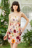 Black Spaghetti Straps Sheath Cocktail Dress with 3D Flowers
