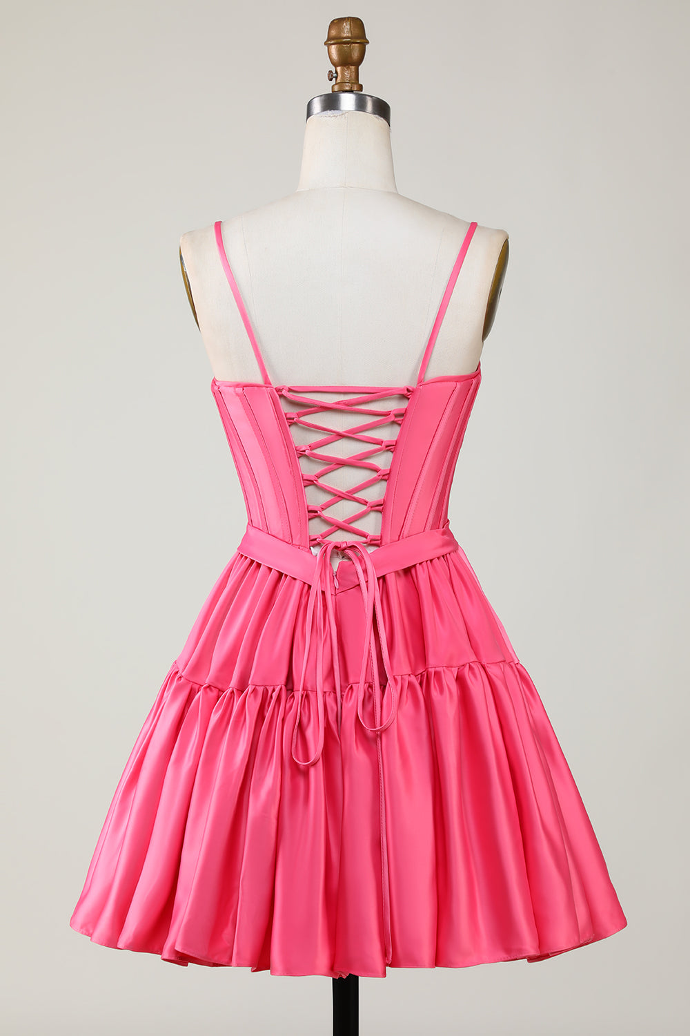 Trendy A-Line Spaghetti Straps Black Short Cocktail Dress