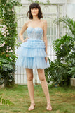 A-Line Sweetheart Pink Short Cocktail Dress