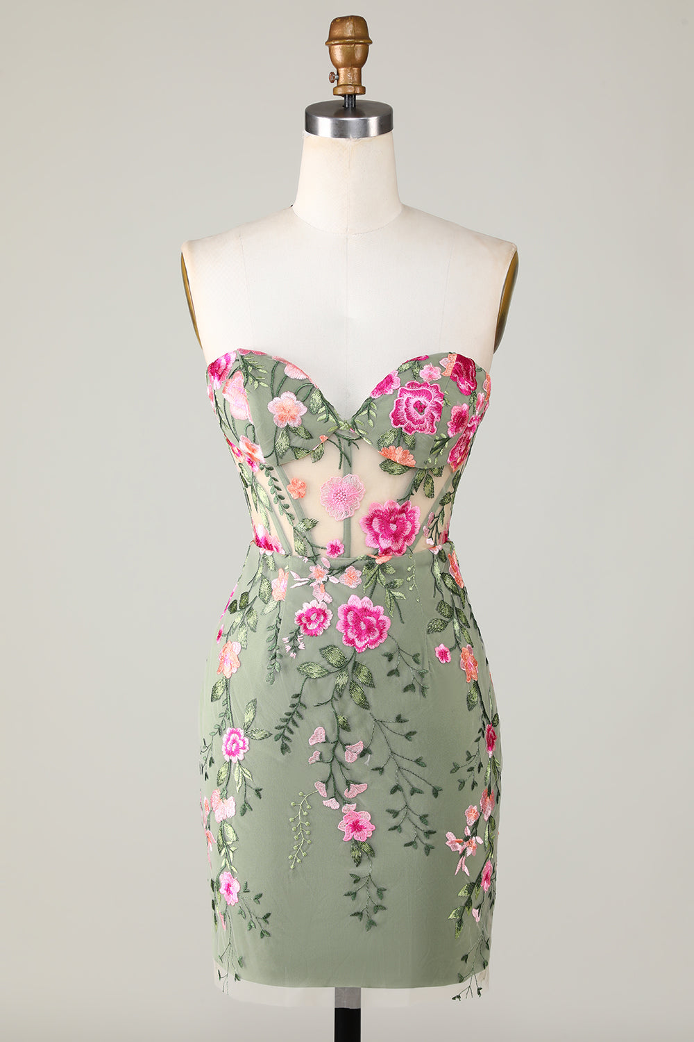 Sweetheart Black Cocktail Dress with Appliques