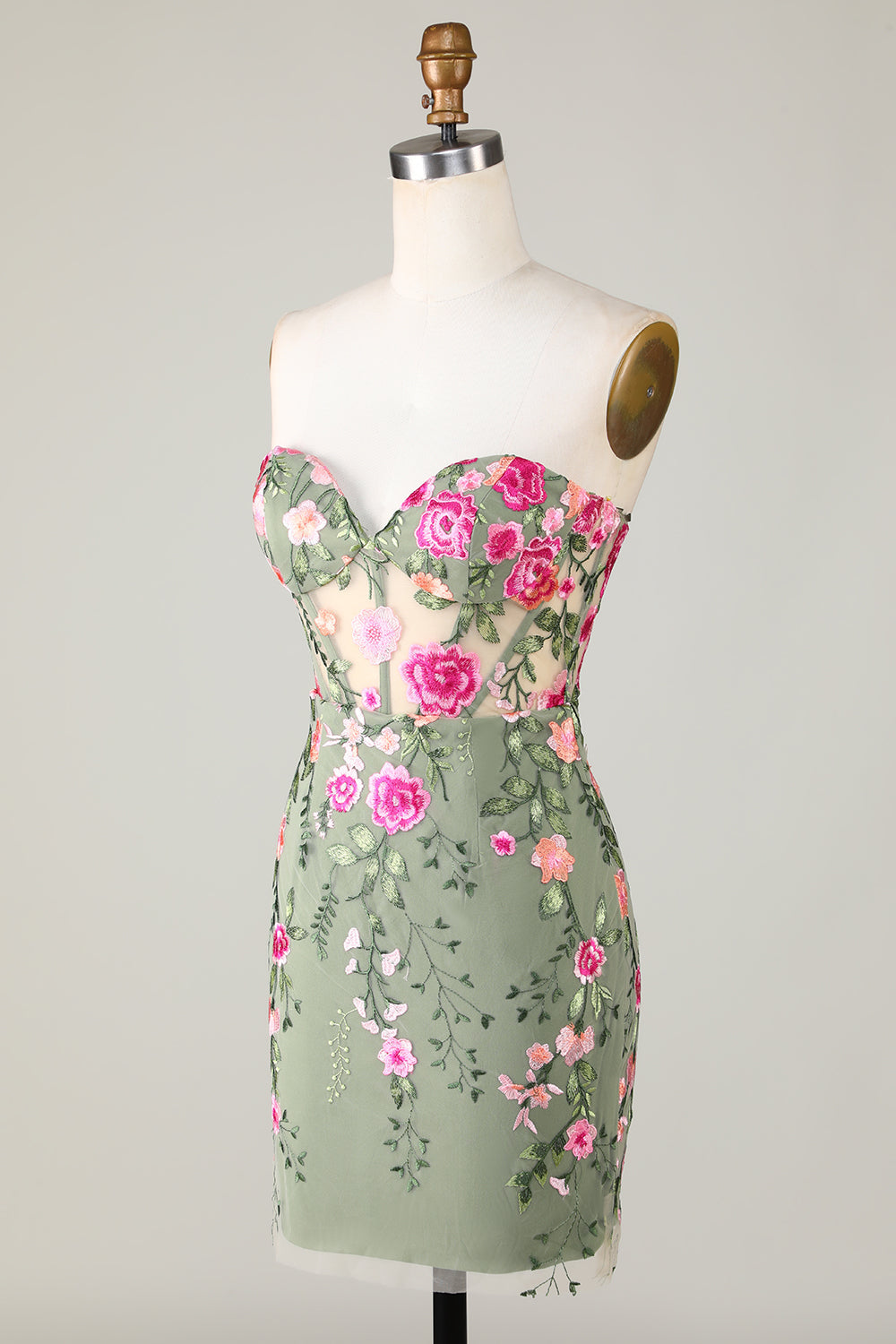 Sweetheart Black Cocktail Dress with Appliques
