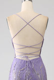 Sparkly Mermaid Lilac Long Ball Dress