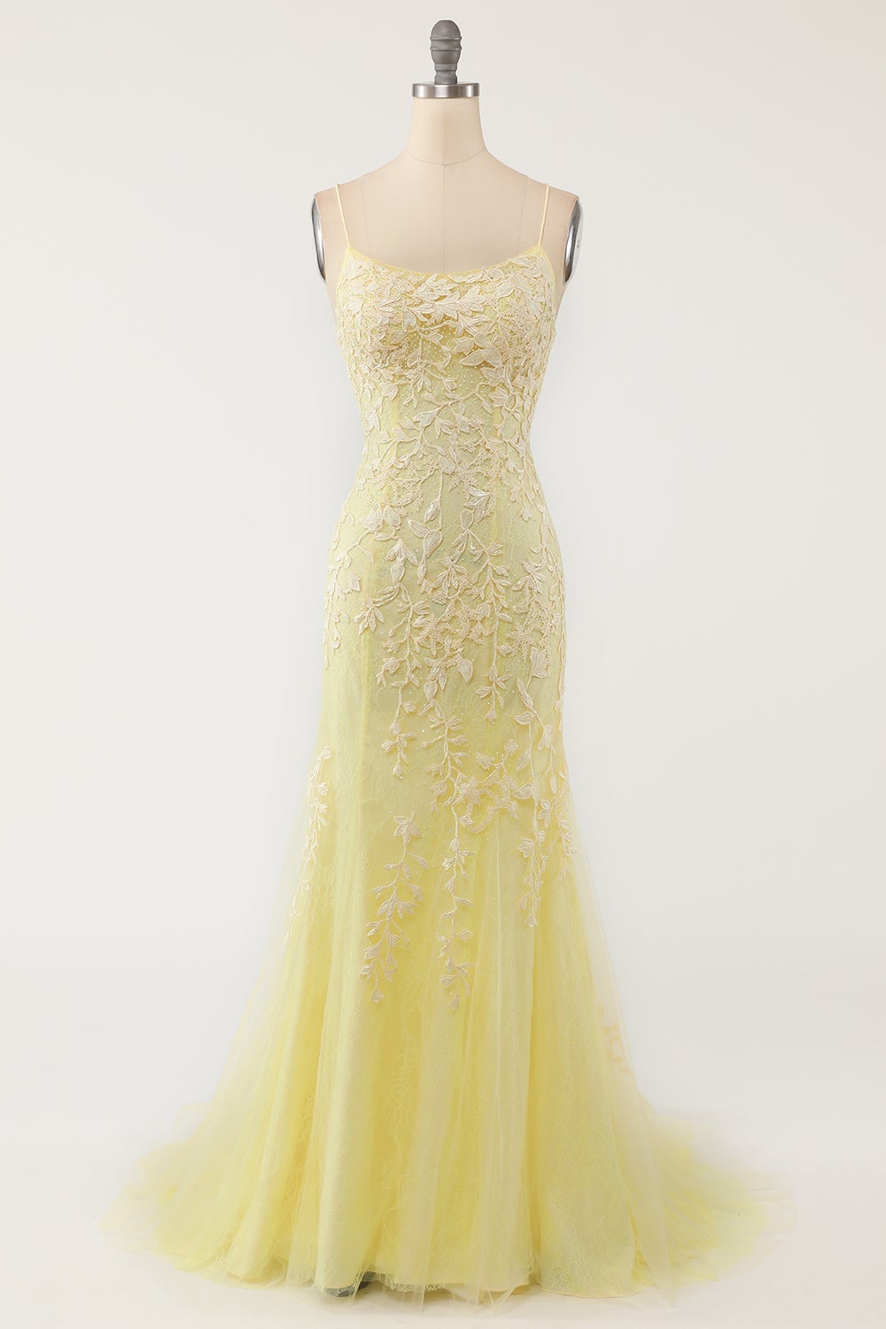 Light Purple Mermaid Long Ball Dress with Appliques