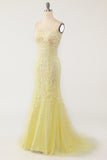 Spaghetti Straps Mermaid Ball Dress