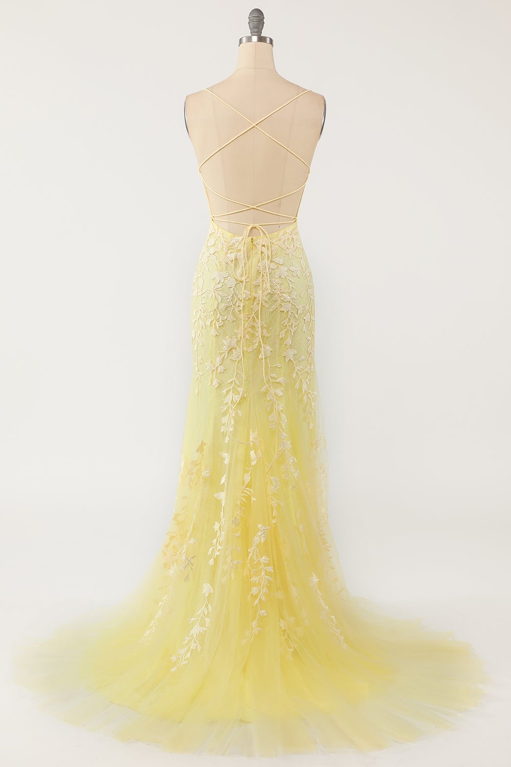 Light Purple Mermaid Long Ball Dress with Appliques