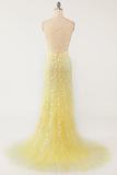 Light Purple Mermaid Long Ball Dress with Appliques